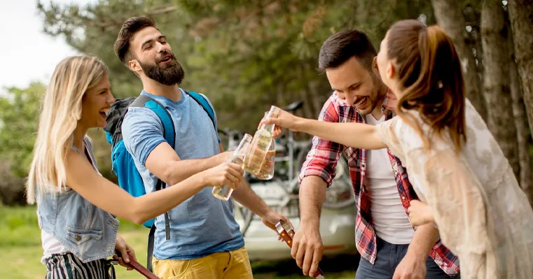 Lifestyle amigos intercâmbio qualidade de vida