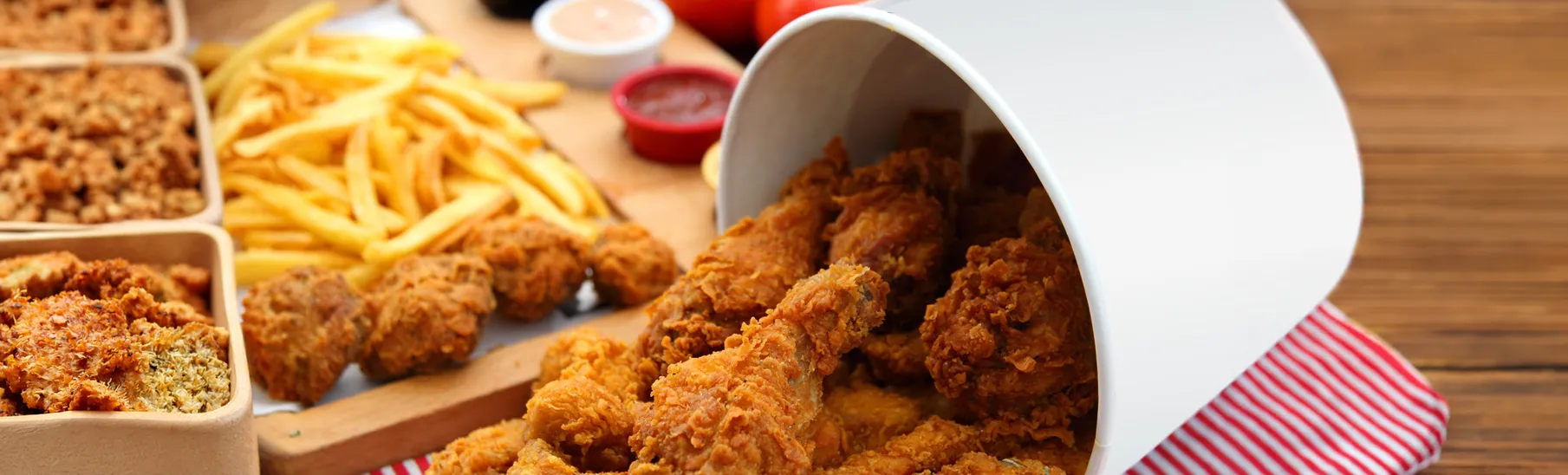 Comidas típicas dos Estados Unidos Fried Chicken